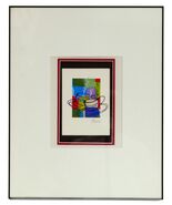 Untitled Abstract Coffee Cup Mixed Media Signed Marty Ruiz Framed 20.5&quot; ... - $6,981.31 MXN