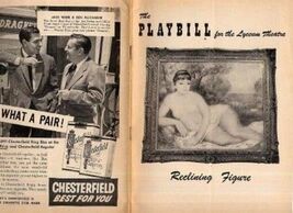 Playbill   Reclining Figure 1954 Lyceum Theatre - $13.86
