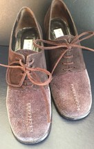 Pura Lopez brown suede lace up shoes  Size 7B Made in Spain - $33.96