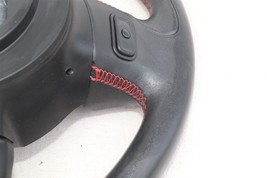 2012-16 Fiat 500 Abarth Steering Wheel RED STITCHING Flat Bottom image 14