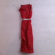 Vintage Superstar Barbie Fashion Collectibles 3680 Evening red silver Dress 1981 - $65.00