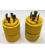 Lot of 2 General Electric Twist Lock Male 20A 3-Pole 250V Plug 4 Wire 3 ... - €21,69 EUR