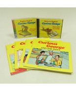 Curious George Books By H.A. Rey Paperback Softcover And 2 CDs (Lot of 6) - £12.22 GBP