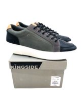 KINGSIDE Men&#39;s Joshua Casual Sneakers- Black / Grey, Size US 9M - £30.76 GBP