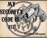 Smith &amp; Wesson Security Code Metal Advertising Sign - $49.45