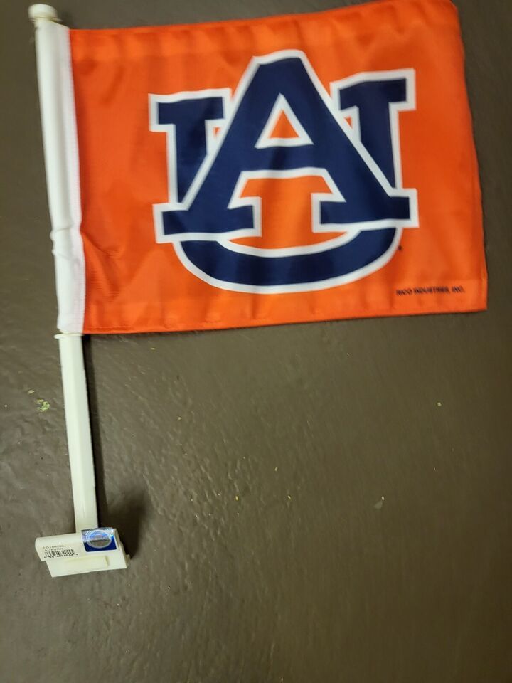 University Of Auburn Tigers Logo Car Flag NCAA official Football - $10.69
