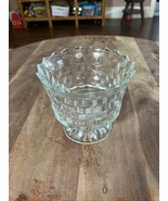 Vintage Fostoria American Clear Pedestal Glass Trifle Bowl Compote Cube ... - €17,15 EUR