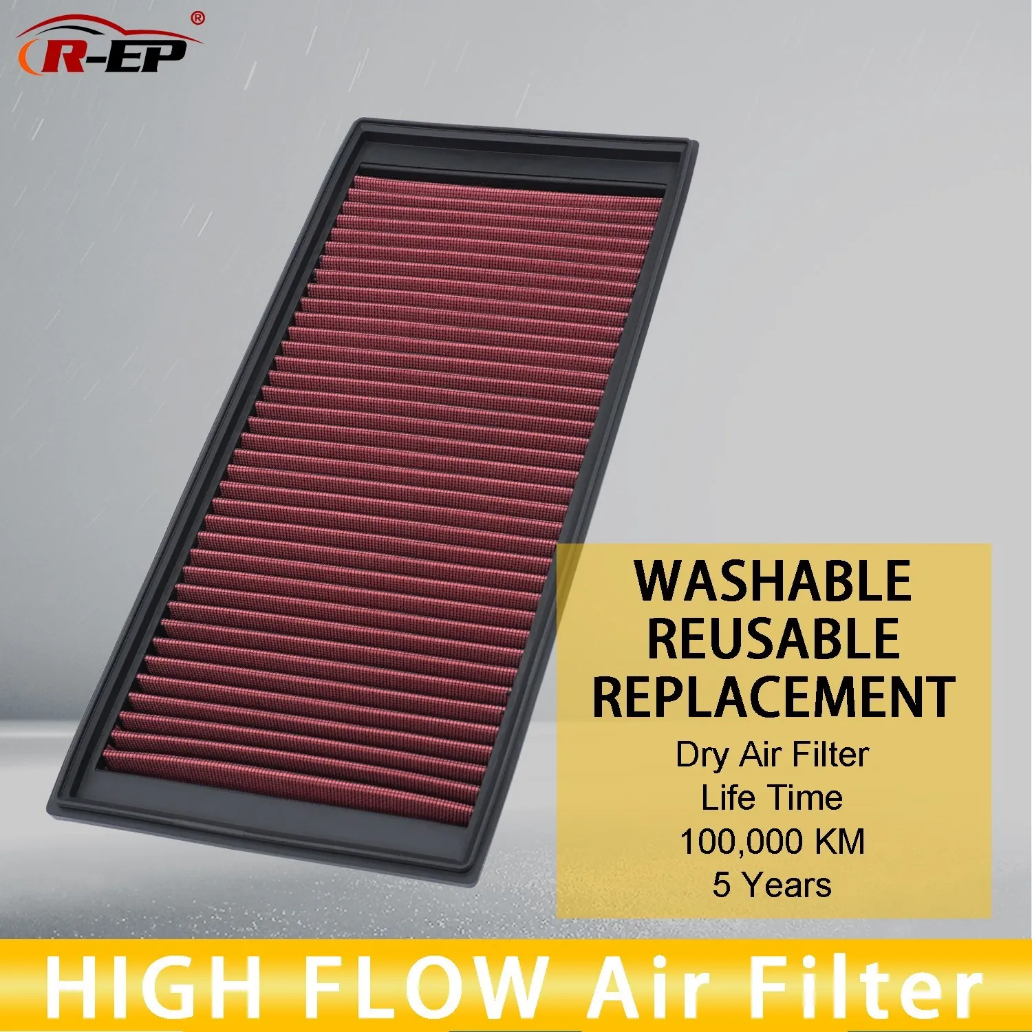 R-EP High Flow Air Filter Fits for VW Golf IV GTI Bora Beetle Jetta Seat Leon - £38.51 GBP