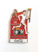 Coca Cola Olympic Torch Relay Pin Lapel Hat Tac Vintage 1996 Atlanta Enamel  - £4.69 GBP