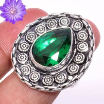 Handmade Chrome Diopside 925 Silver Cluster Ring Jewelry Gift For Women - £8.08 GBP