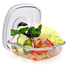 Air Vacuum Seal Food Container - 1 Liter Capacity Kitchen Reusable Airtight Food - £29.08 GBP