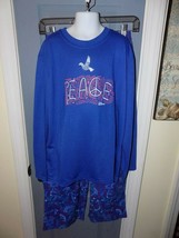 L.L. BEAN Blue Peace Pajamas Sleepwear 2 Piece Set Size M (10/12) Girl&#39;s... - £14.35 GBP