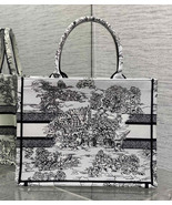 women&#39;s bag  Latte Black Zodiac Embroidery book tote hot latest trending... - $180.00+