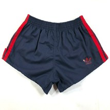 Adidas Trefoil Jugendliche Jungen M (24-26) Marineblau Laufshorts Dick Rot - $37.05