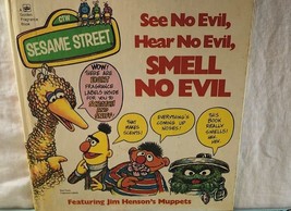 Sesame Street See No Evil, Hear No Evil, SMELL NO EVIL Scratch N Sniff Golden - £13.12 GBP