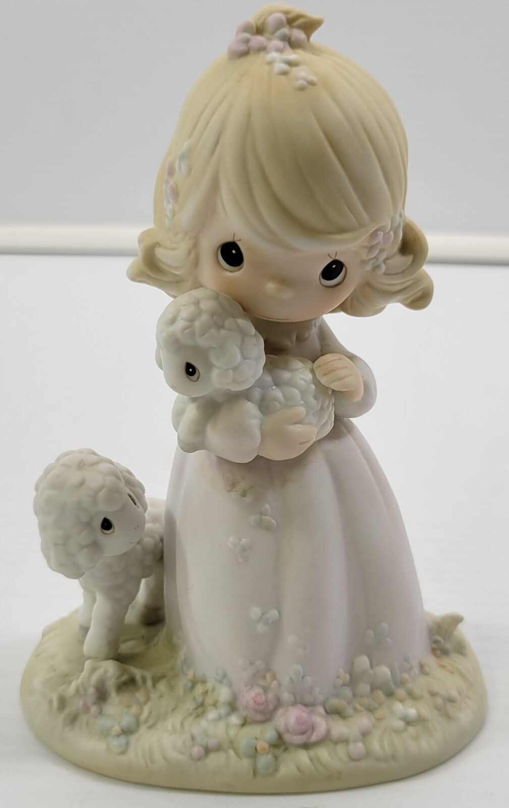 *R63) Precious Moments 1984 Samuel Butcher &quot;The Lord is my Shepherd&quot; Fig... - $9.89