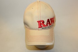 Raw Natural Rolling Papers Snapback Hat Cap Tan Red Embroidery #RAW Life... - £15.02 GBP