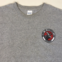 Belfast &amp; Moosehead Lake Railroad Embroidered Gray T-Shirt Size XL - $369.26 MXN
