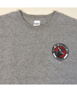 Belfast &amp; Moosehead Lake Railroad Embroidered Gray T-Shirt Size XL - $362.91 MXN