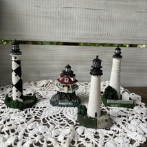 1998-99 Vtg Lefton 4 Lighthouses Key West Cape FL  + Lookout Thomas Pt S... - $37.24