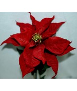 Unbranded Plastic Velvet Poinsettia Household Decoration - £8.77 GBP