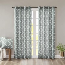 Seafoam, 50X84-Inch Madison Park Saratoga Single Window Curtain,, And Dorm. - $37.94