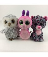 Ty Beanie Boos Owlette Scooter Tasha Plush Bean Bag Stuffed Animal Toy Lot  - £15.60 GBP