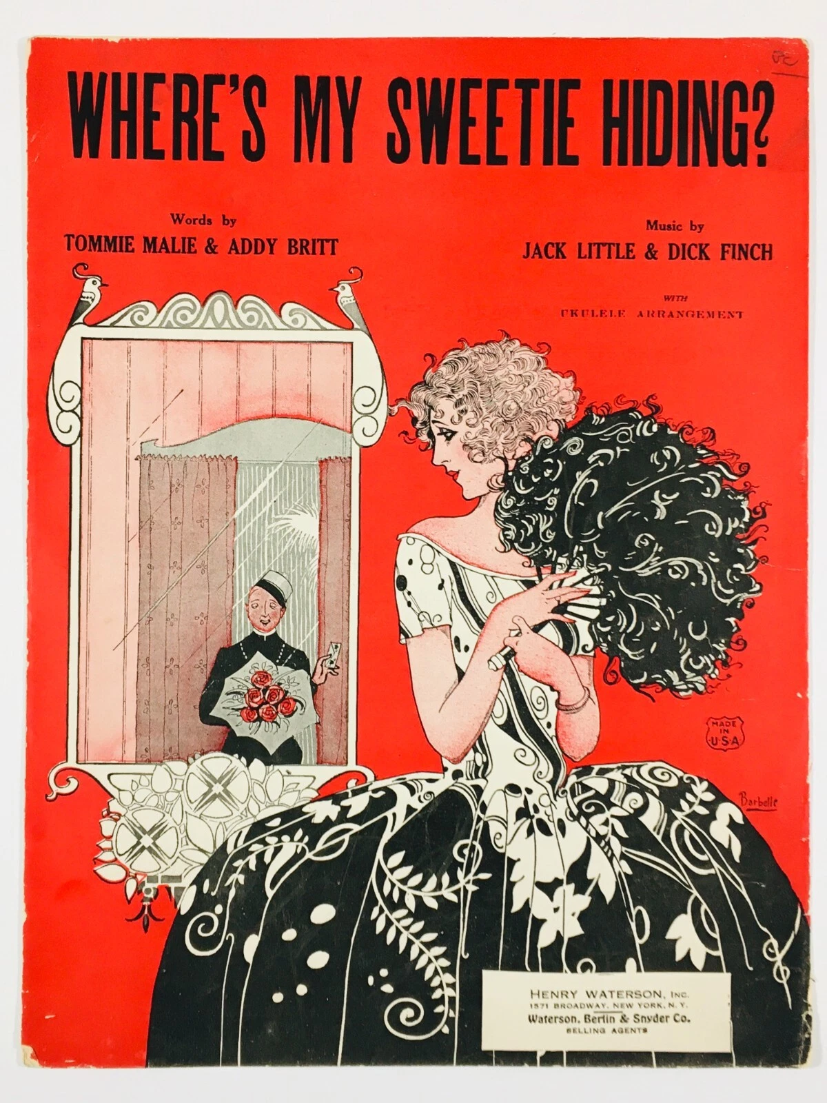 Where's My Sweetie Hiding? (sheet music) - $6.00