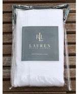 NWT Ralph Lauren Standard Cotton Twill Pillow Sham White Plain New - £31.13 GBP