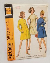 Misses&#39; Ensemble Dress Coat Size 8  McCall&#39;s 9577 Sewing Uncut 1968 - $19.99