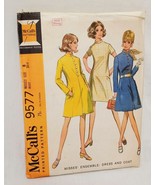 Misses&#39; Ensemble Dress Coat Size 8  McCall&#39;s 9577 Sewing Uncut 1968 - £15.66 GBP