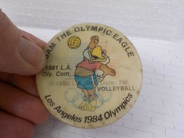 Vintage Sam The Olympic Eagle Volleyball 1984 Los Angeles Olympics Flicker Pin - £12.74 GBP