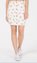 Polly &amp; Esther Juniors Button-Front Skirt ,Size Medium White Floral - £52.60 GBP