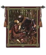 44x53 LA BELLE Knight Medieval Tapestry Wall Hanging - £134.85 GBP