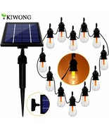 Edison Solar Power Tree Decor 12 Bulb String Light Warm White Hanging Li... - $1,477.40 MXN