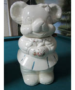 Vintage American Bisque Turnabout Bear Cookie Jar Two Sided Boy&amp;Girl,12&quot;... - $1,429.88 MXN