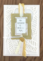 The Goodness of Being a Mom with Heart Greeting Card - $8.00