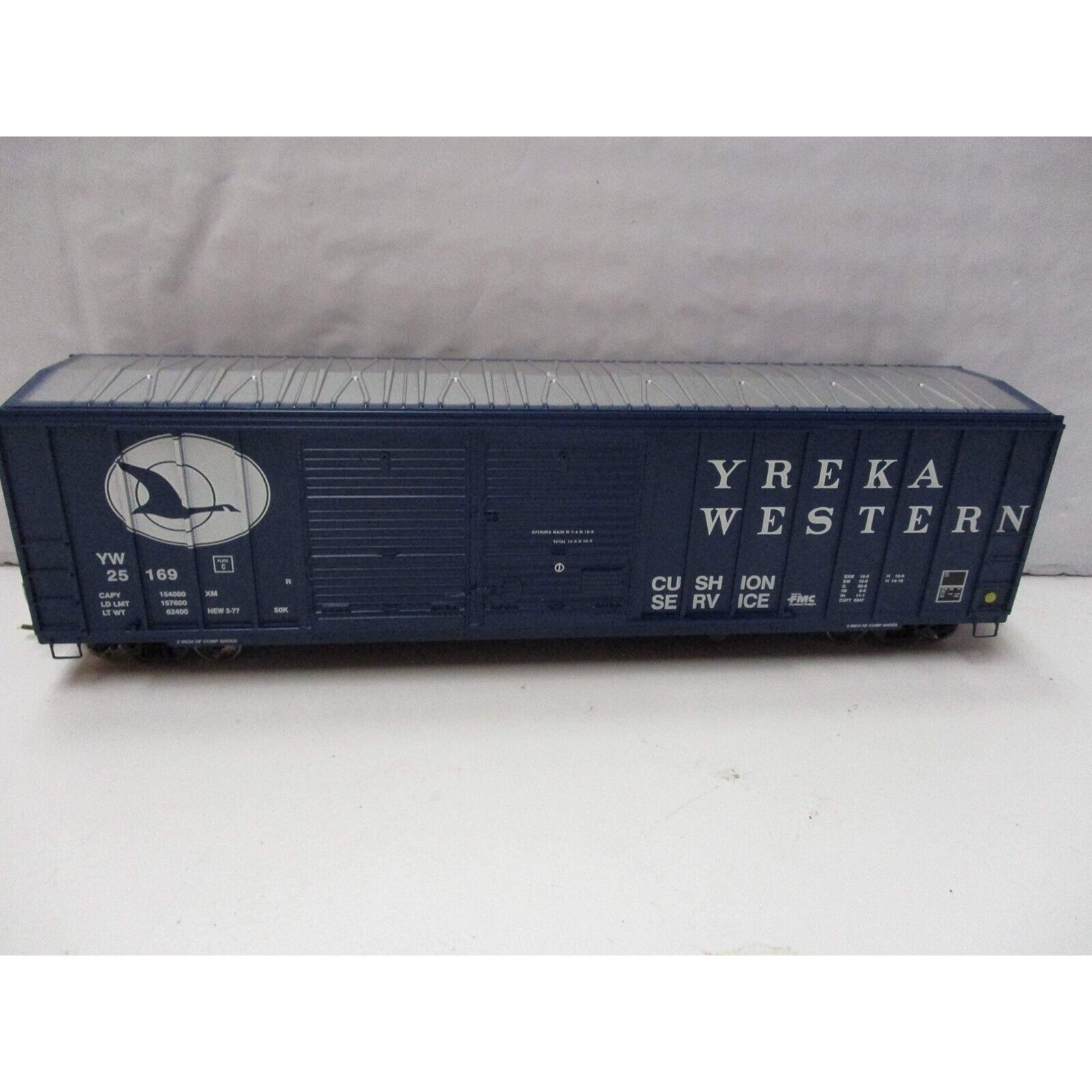 Primary image for Athearn Plastic Model 50' FMC Offset DD Box Car Yreka Western #25169