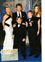 Jon Bon Jovi teen magazine pinup clipping family picture time Rockline Bop - $3.50