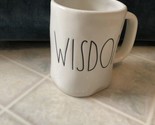 Rae Dunn WISDOM Coffee Mug Cup Large Letter Ceramic Farmhouse Style Arti... - £22.06 GBP
