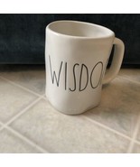 Rae Dunn WISDOM Coffee Mug Cup Large Letter Ceramic Farmhouse Style Arti... - £22.05 GBP