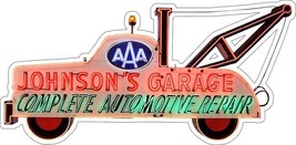 AAA Tow Truck Neon Image laser Cut Metal Sign (not real neon) - £55.48 GBP