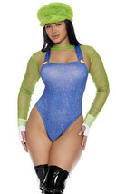 Sexy Forplay Level Up Video Game Character Luigi 4pc Costume 553173 - $74.99