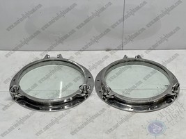 Interior Marine Antique Aluminum Round Porthole Window with 2 Dogs Lot of 2 - £718.21 GBP