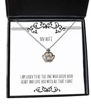 I am Lucky to be The one who Holds Your Heart and Love You with All That I Crown - £39.11 GBP