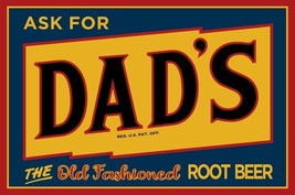 Dad&#39;s Root Beer Metal Advertising Sign - £38.96 GBP
