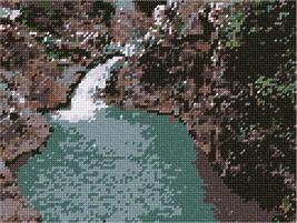 Pepita Needlepoint Canvas: Waterfall, 10&quot; x 7&quot; - $50.00+