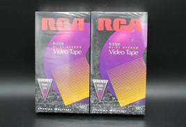 Lot of 2 RCA T-120 Blank VHS Hi-Fi Stereo 6 Hours Factory Sealed - £6.96 GBP