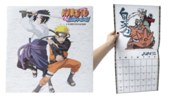 Naruto Shippuden 2024 Wall Calendar 16-Month  12&quot;x24&quot; Sasuke Kakashi Boruto NEW - £11.09 GBP