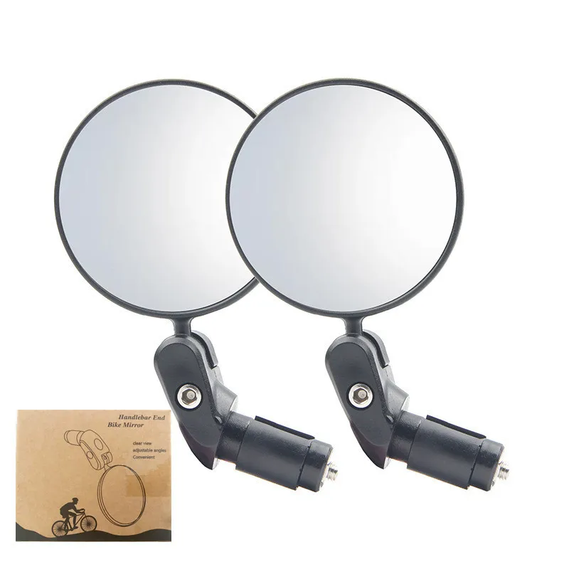 1/2PCS Universal Bicycle Rearview Mirror Adjustable Rotate Wide-Angle Cycling Ha - £82.28 GBP